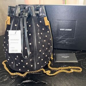YSL Crystaline bucket bag